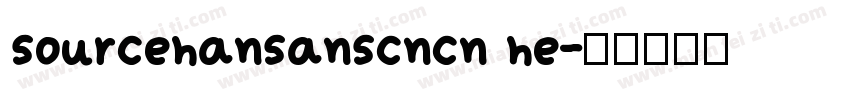 sourcehansanscncn he字体转换